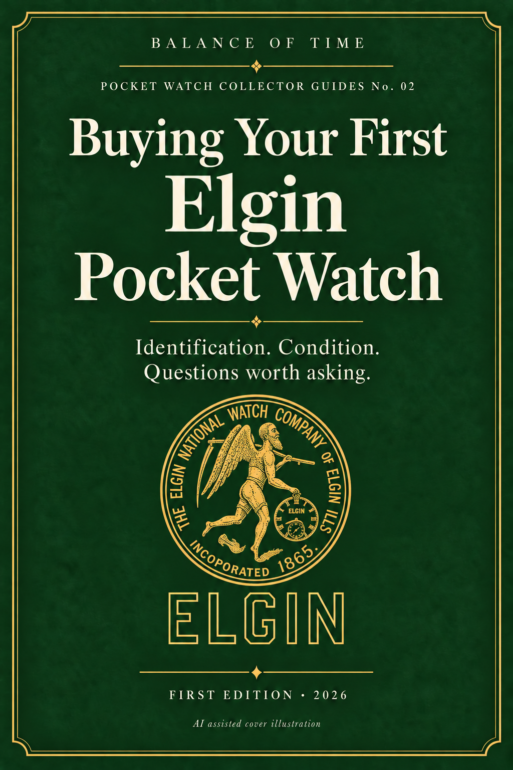Buying Your First Elgin Pocket Watch. Pocket Watch Collector Guides No. 02. Approved decorative cover, AI assisted.